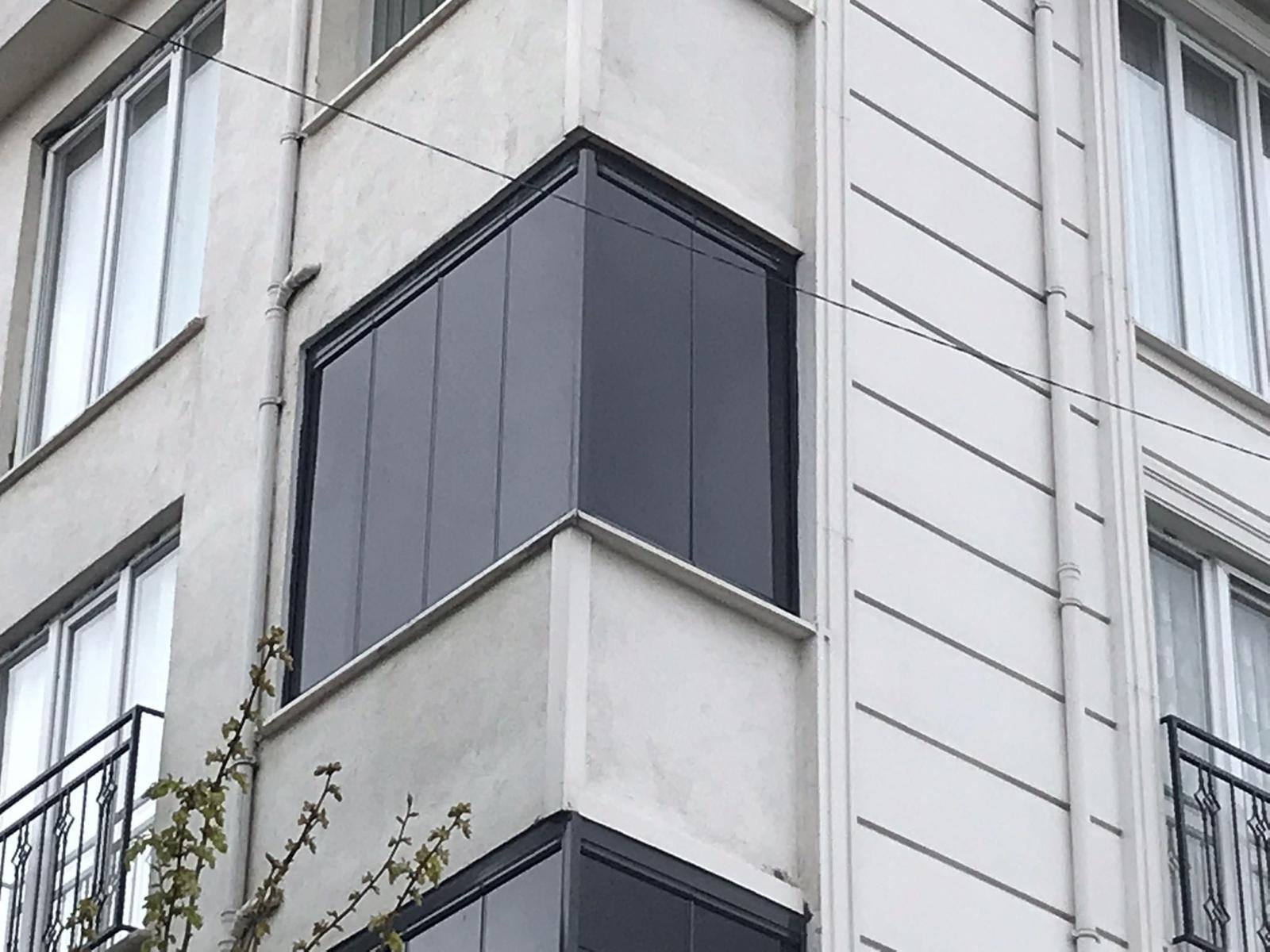 Kullanışlı katlanır cam balkon panelleri